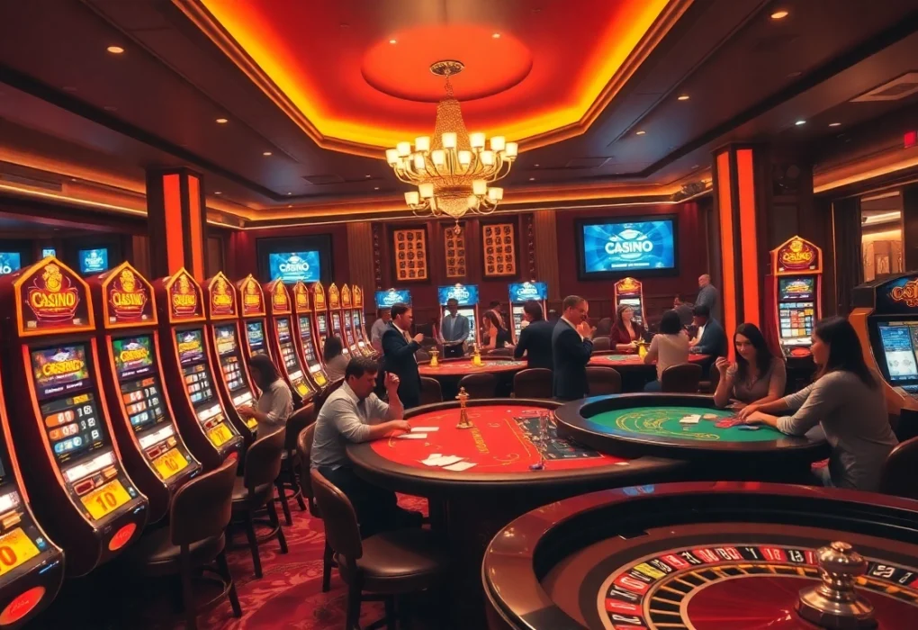 Experience thrilling gameplay at casino en ligne France with vibrant slot machines and engaging poker tables.