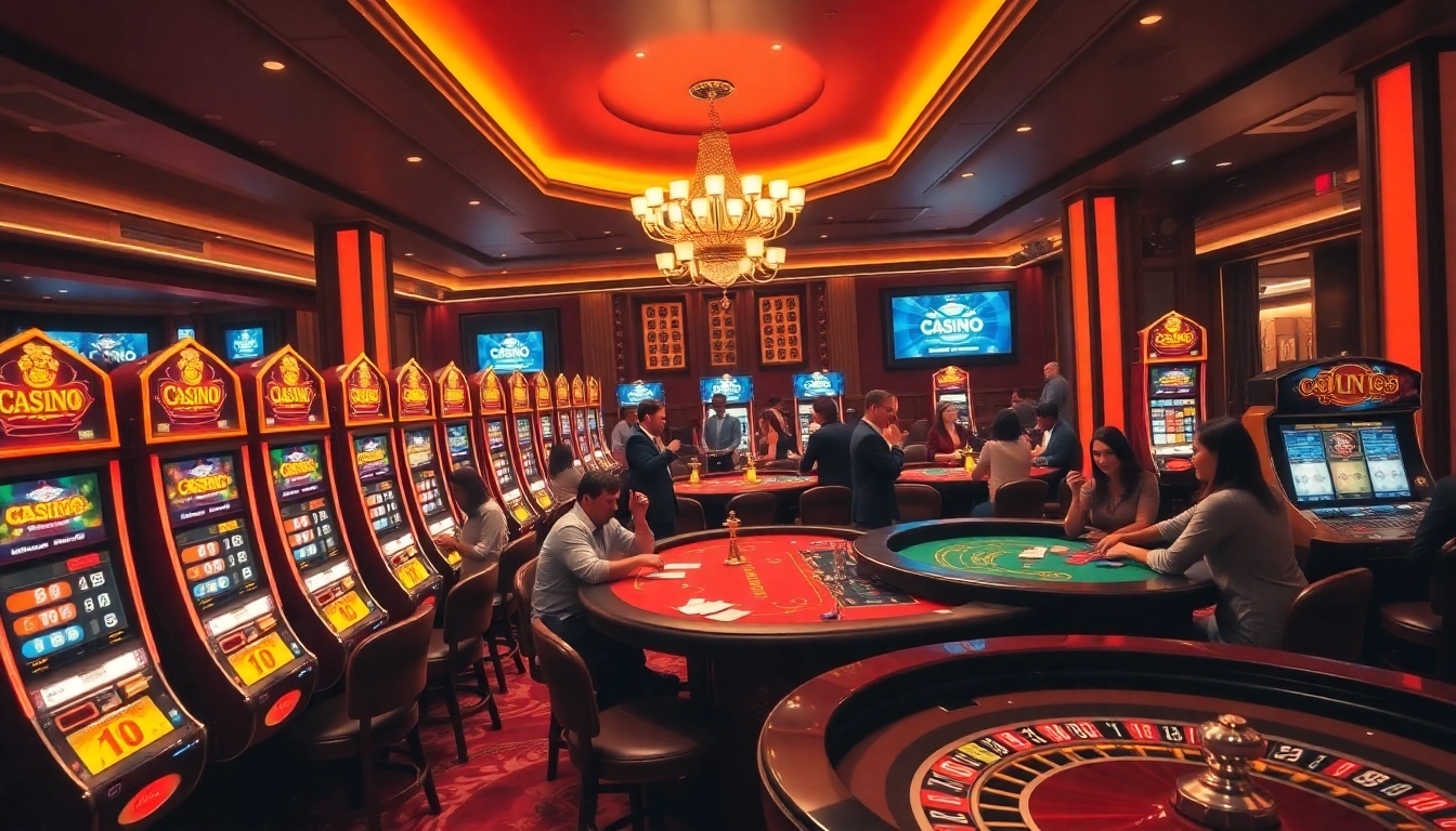 Experience thrilling gameplay at casino en ligne France with vibrant slot machines and engaging poker tables.